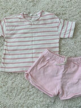 Zara Pink Striped Set
